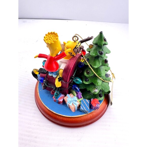 SIMPSONS Bradford Christmas Tree Ornament Illuminated “Finishing Touch” Homer - Picture 4 of 9